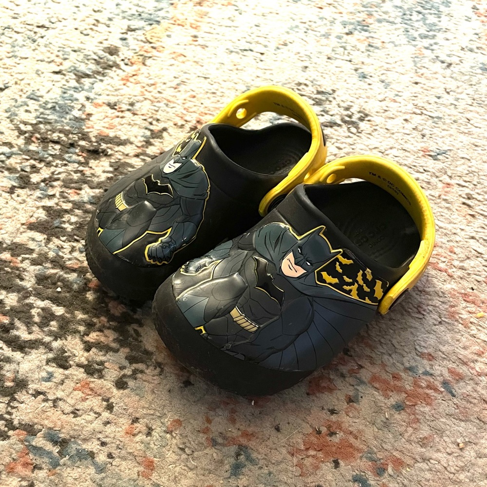 Batman Toddler Crocs